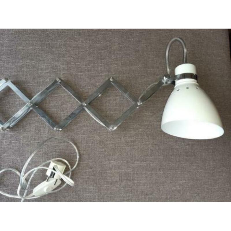 - Schaarlamp - Wit - Metaal - Wandlamp