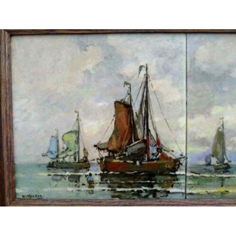 Tegeltableau "Holland" Utrecht / Mijnlieff (naar Mesdag)