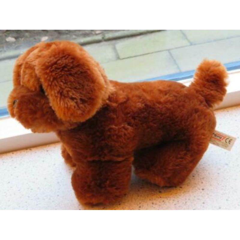 Hond merk Ostoy glanzend bruin velours meet ca 28 cm breed