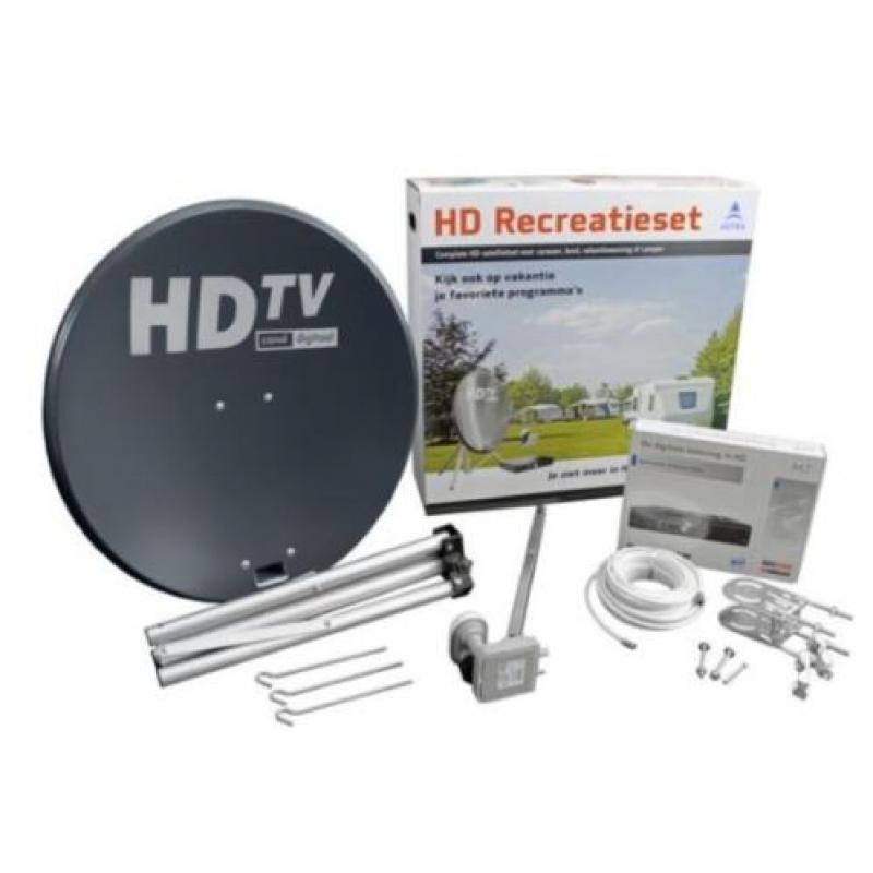 Schotel antenne - Recreatie set met digitale ontvanger