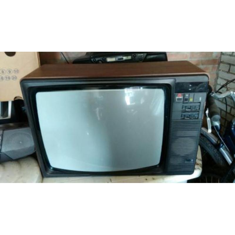 Philips jaren 60/70 retro beeldbuis tv met originele ab