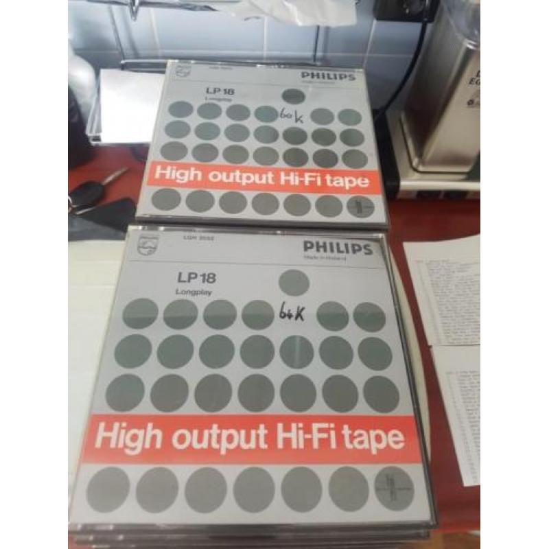 24 stuks PHILIPS LP 18 LONGPLAY HIGH OUTPUT HI FI TAPE