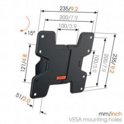 Vogels WALL 3115 zwart muurbeugels