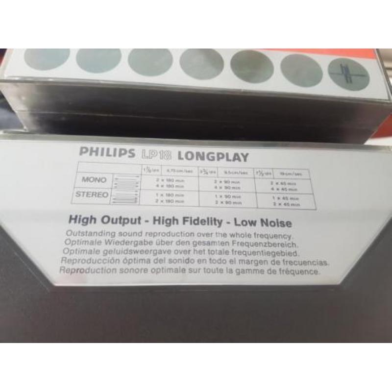 24 stuks PHILIPS LP 18 LONGPLAY HIGH OUTPUT HI FI TAPE