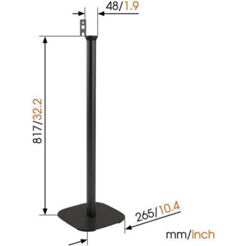 Vogels Sound 4301 zwart muurbeugels