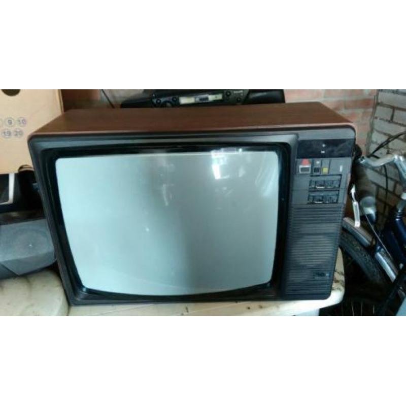 Philips jaren 60/70 retro beeldbuis tv met originele ab