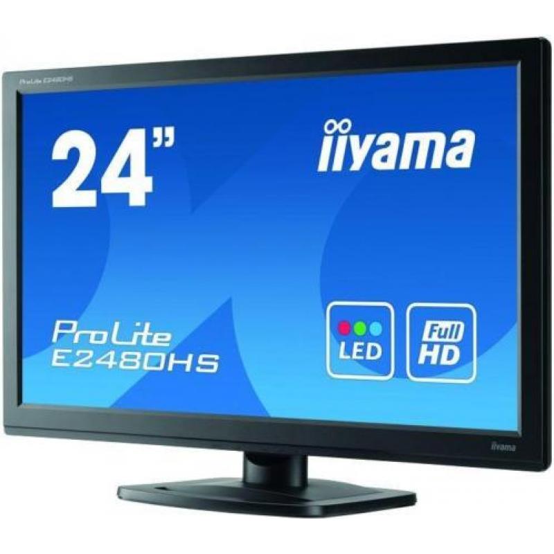 Hele mooie Led LCD iiyama prolite e2482hs + HDMI 24inch