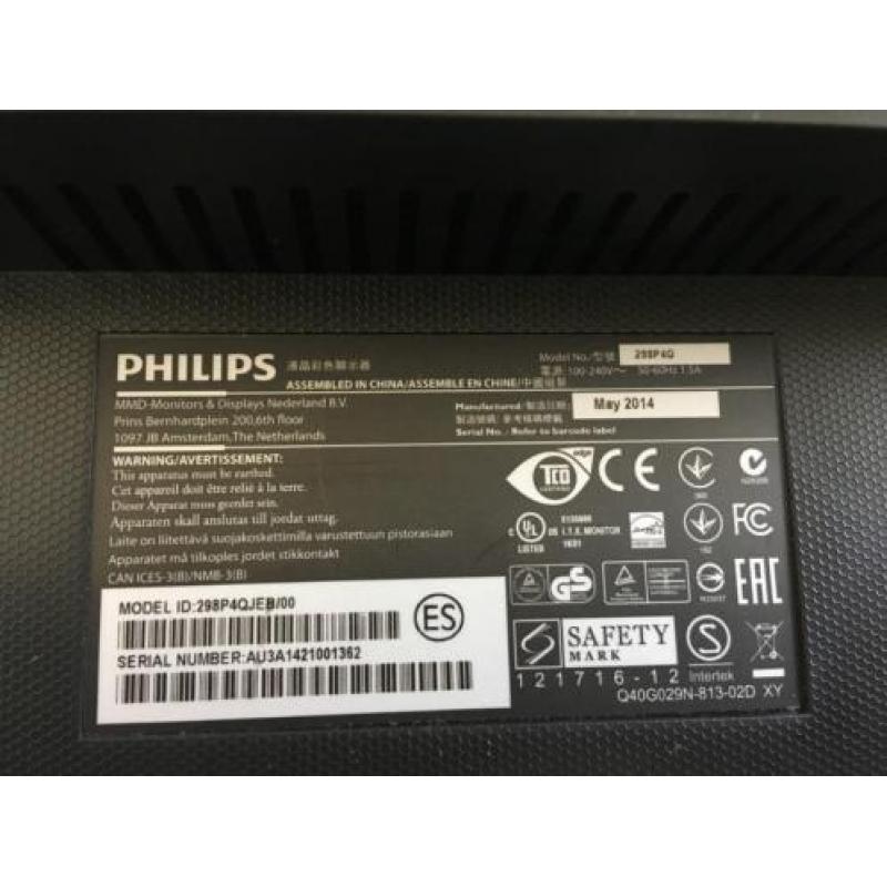 Philips 298P4QJEB Zwart