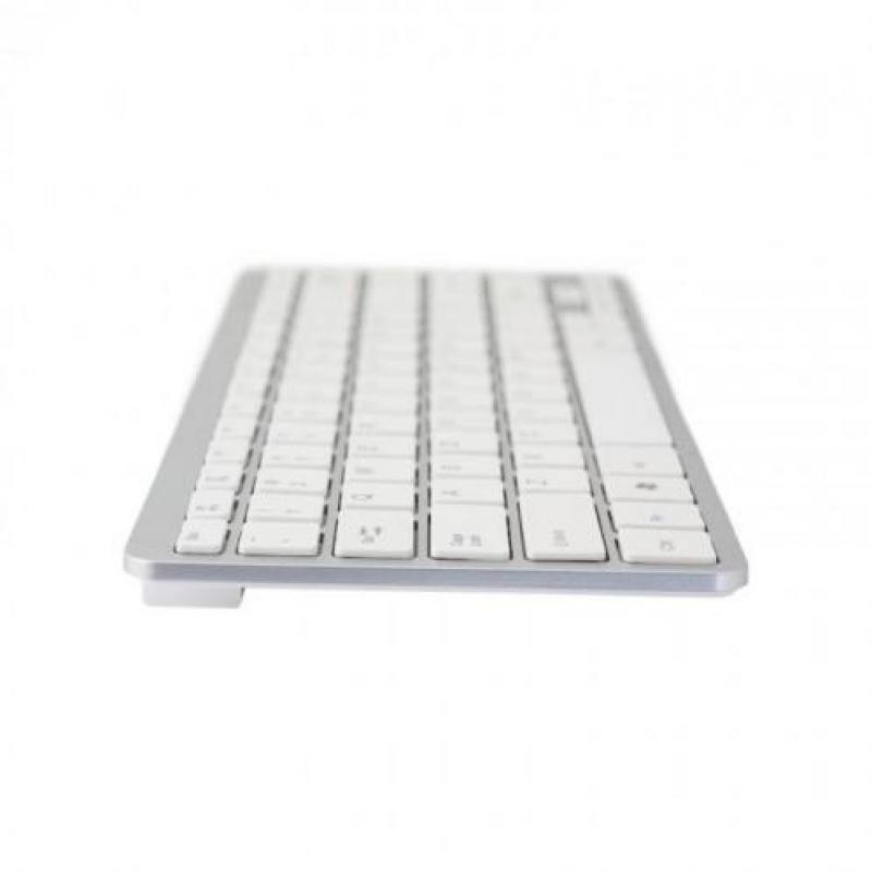 R-go compact toetsenbord, qwerty (it), wit, bedraad