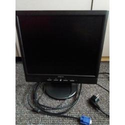 Lcd Beeldscherm / monitor 17 inch met ingebouwde boxen