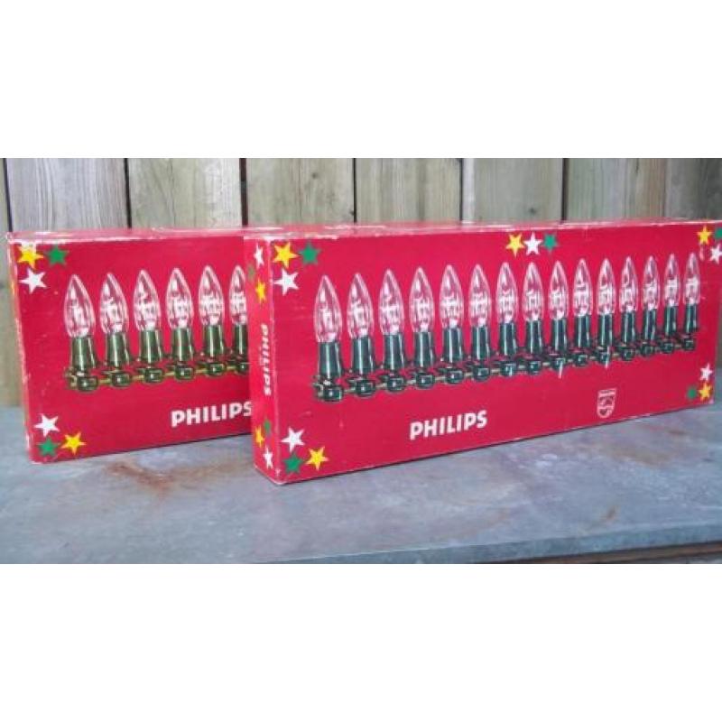 ~ 2 Retro Philips kerstverlichting voor Buiten ~