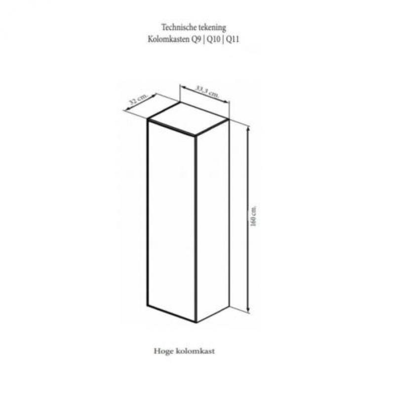 Kolomkast Sanicare 1 Soft-Closing Deur Chromen Greep Incl...