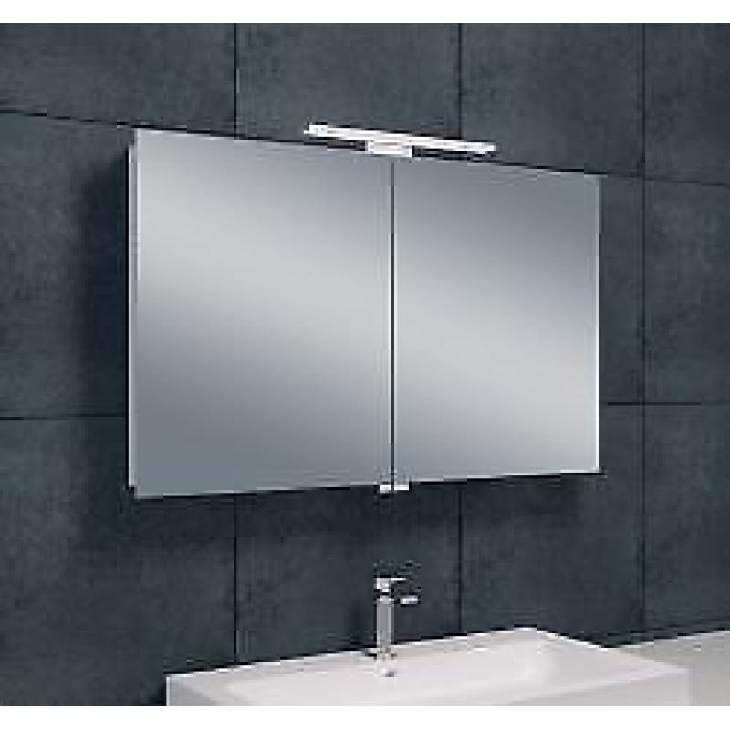 Wiesbaden Luxe spiegelkast +Led verlichting 100x60x14cm