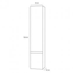 Badkamerkast Differnz Shout 156x35x25 cm Wit (Links draai...