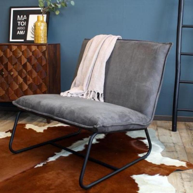 Industriële microvezel fauteuil Beckett in 5 kleuren €289,95