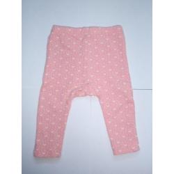 Noppies Roze Broekje Broek Legging Stipjes Wit maat 50 48 56