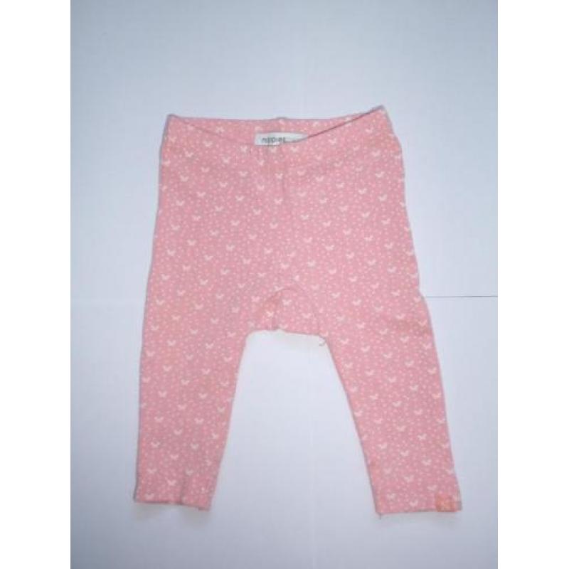 Noppies Roze Broekje Broek Legging Stipjes Wit maat 50 48 56