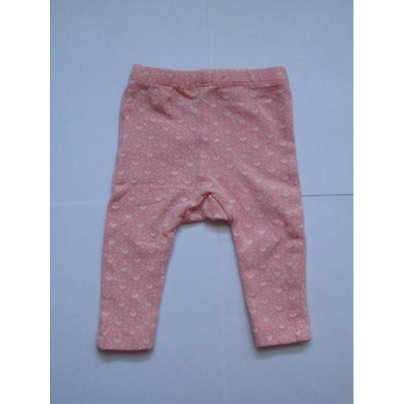 Noppies Roze Broekje Broek Legging Stipjes Wit maat 50 48 56