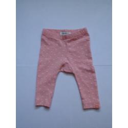 Noppies Roze Broekje Broek Legging Stipjes Wit maat 50 48 56